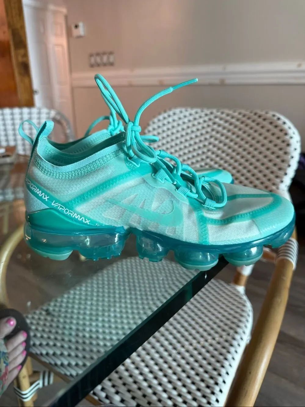 Nike Women’s Air VaporMax 2019 Teal Tint Sz 6.5 EUC